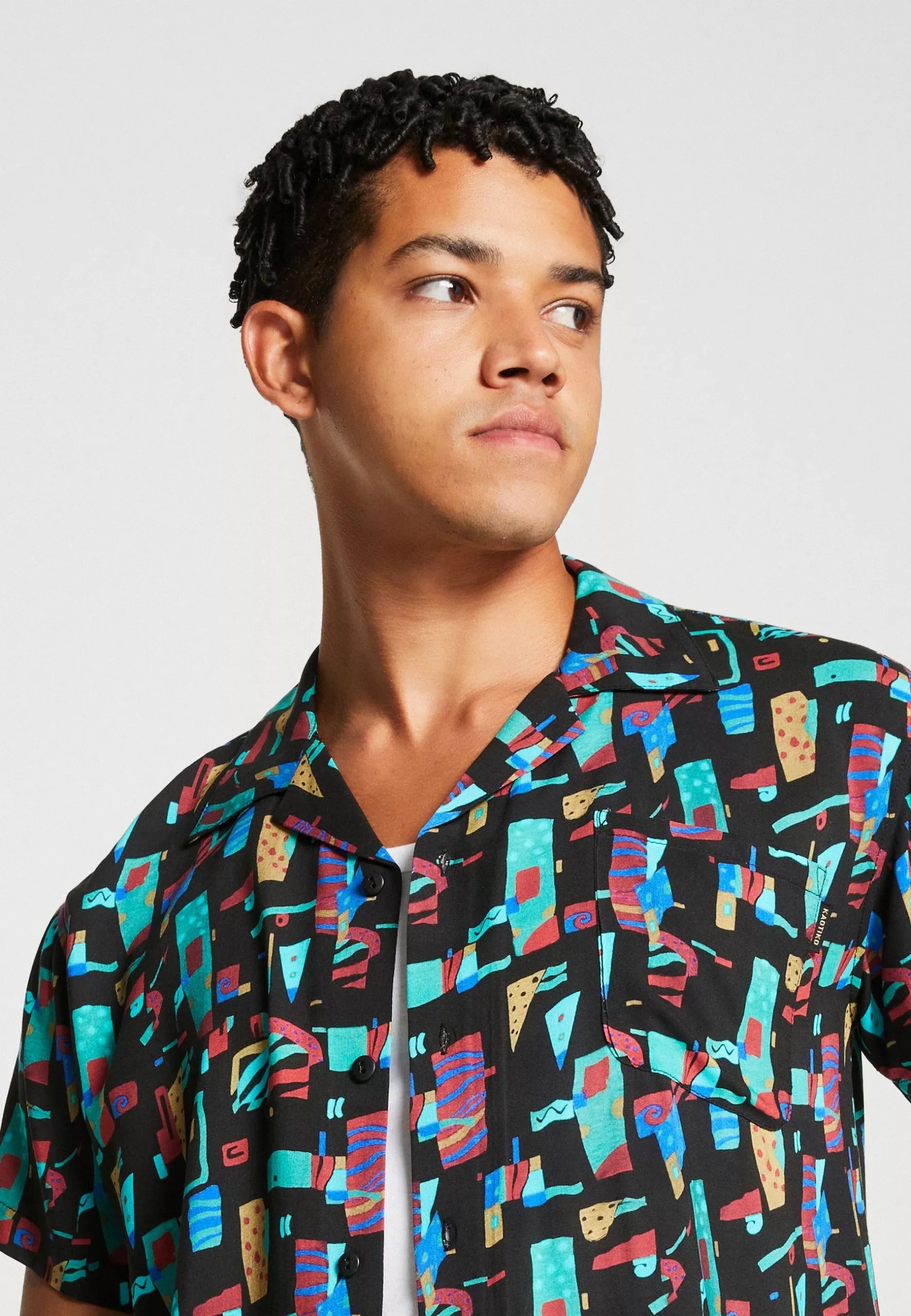 Kaotiko Shirt Bel Air Unisex - Overhemdblouse - Turquesa 6 Kaotiko Shirt Bel Air Unisex - Overhemdblouse - Turquesa - Afbeelding 4