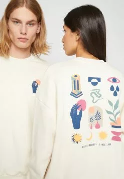 Kaotiko Crew Minimal Unisex - Sweater - Ivory -Kaotiko Winkel 8dfb28f7213d45819ebd16d219d866cc