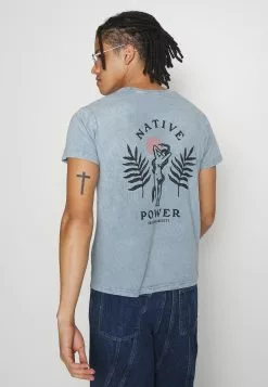 Kaotiko Washed Native Power Unisex - T-Shirt Print - Acero -Kaotiko Winkel 8e22c49c777d499e94e0cda64e35b13d