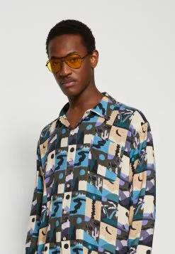 Kaotiko Camisa Tunisia Unisex - Overhemdblouse - Blue -Kaotiko Winkel 92edfa4a476e4b6b930e8f00aa63fd99