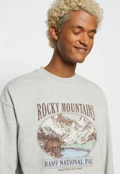 Kaotiko Crew Rocks Mountains Unisex - Sweater - Grey -Kaotiko Winkel 9761b35660a143c2a81a9342c51a0e0c