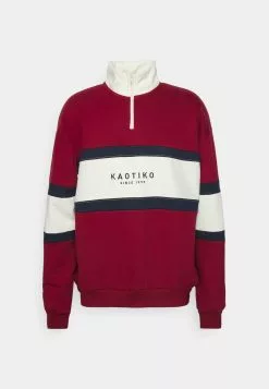 Kaotiko Crew Berwin Unisex - Sweater - Burgundy/Navy/Ivory 10 Kaotiko Crew Berwin Unisex - Sweater - Burgundy/Navy/Ivory -Kaotiko Winkel a52291dc86394a338e0b0c1a07eb631a