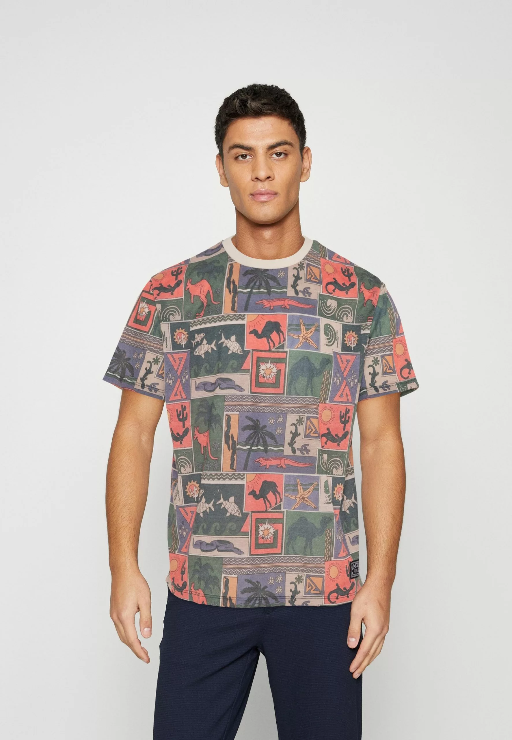 Kaotiko Unisex - T-Shirt Print - Orange 3 Kaotiko Unisex - T-Shirt Print - Orange