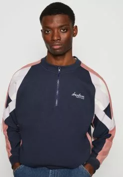 Kaotiko Crew Keoni Unisex - Sweater - Navy/Burgundy/Malva -Kaotiko Winkel aa9b7ac7d1b04ec8915f454ec8ec2883