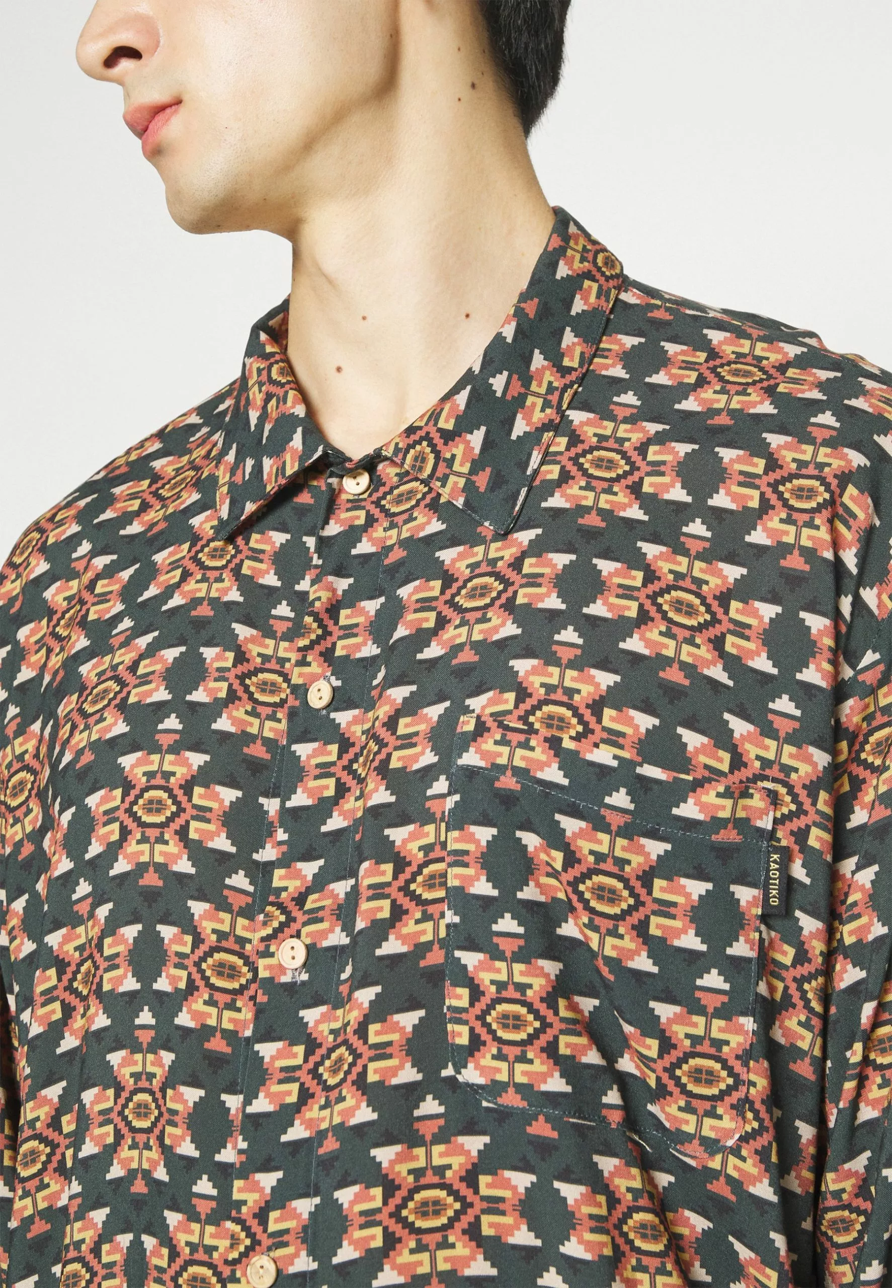 Kaotiko Ethnic Unisex - Overhemdblouse - Jade 9 Kaotiko Ethnic Unisex - Overhemdblouse - Jade - Afbeelding 7