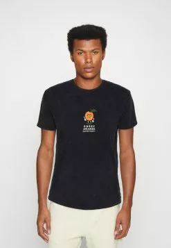 Kaotiko Washed Angry Unisex - T-Shirt Print - Black