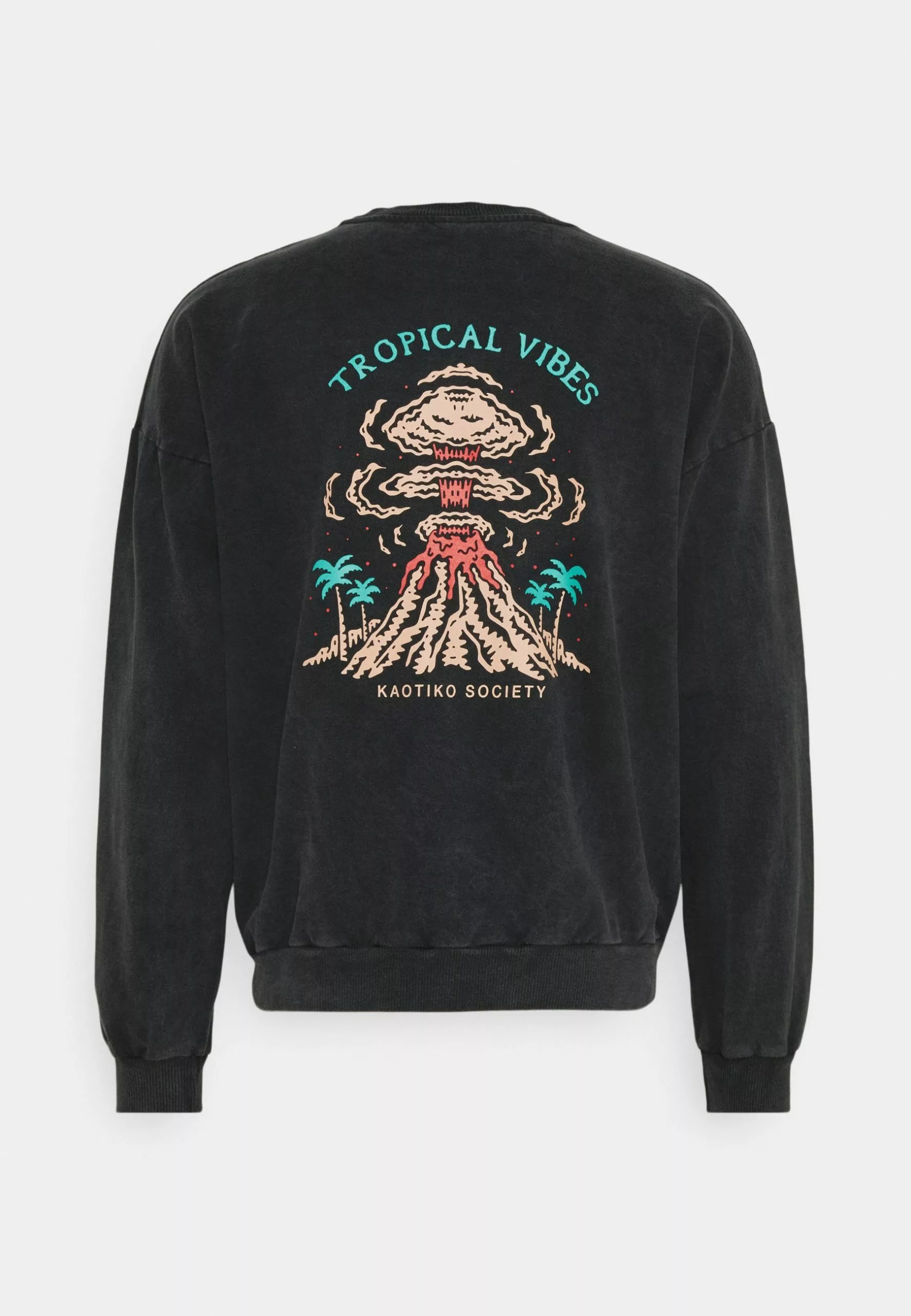 Kaotiko Crew Tie Dye Tropical Vibes Unisex - Sweater - Blue 4 Kaotiko Crew Tie Dye Tropical Vibes Unisex - Sweater - Blue - Afbeelding 2