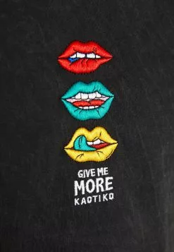 Kaotiko Washed Mouth Colors Unisex - T-Shirt Print - Black 15 Kaotiko Washed Mouth Colors Unisex - T-Shirt Print - Black -Kaotiko Winkel b2d313b059c4450e96623767f835e29b