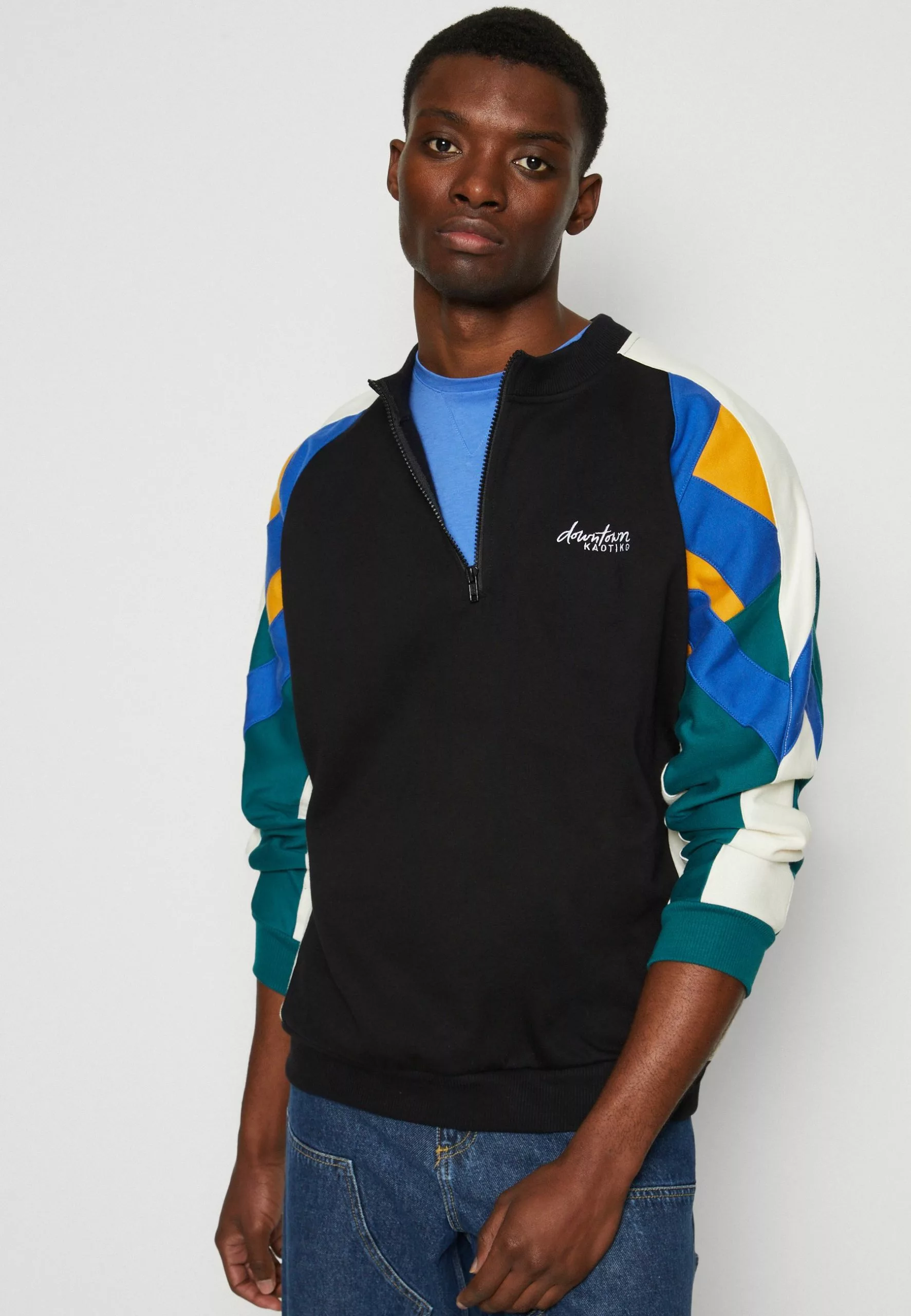 Kaotiko Crew Keoni Unisex - Sweater - Black/Azafran/Royal 6 Kaotiko Crew Keoni Unisex - Sweater - Black/Azafran/Royal - Afbeelding 4