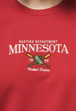 Kaotiko Lara Sweatshirt - Sweater - Rot -Kaotiko Winkel ba0ef540eca444b8808f11d277b8445b