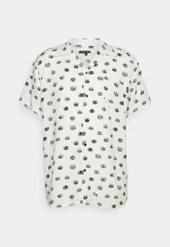 Kaotiko Eyes Unisex - Overhemd - Ivory/Black 12 Kaotiko Eyes Unisex - Overhemd - Ivory/Black -Kaotiko Winkel bb29a293d4ee4f5f95cf9a4daeaebd9c