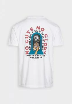 Kaotiko No Guts No Glory Unisex - T-Shirt Print - Ivory -Kaotiko Winkel bd2fc2a65b2948f2bf68e48bfed99d1b