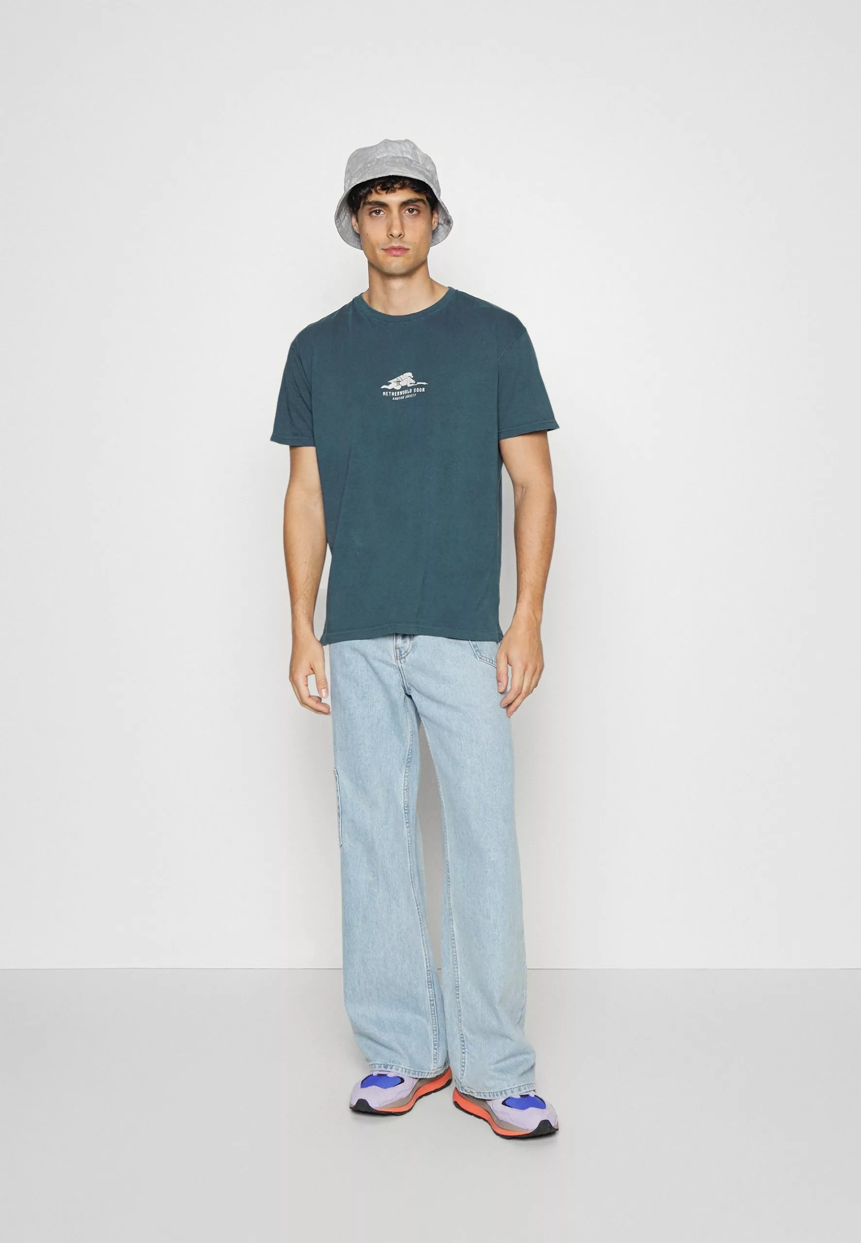 Kaotiko Washed Netherworld Door Unisex - T-Shirt Print - Navy 4 Kaotiko Washed Netherworld Door Unisex - T-Shirt Print - Navy - Afbeelding 2