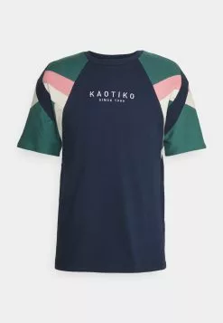 Kaotiko Joss Unisex - T-Shirt Print - Navy/Forest/Fuxia/Ivory