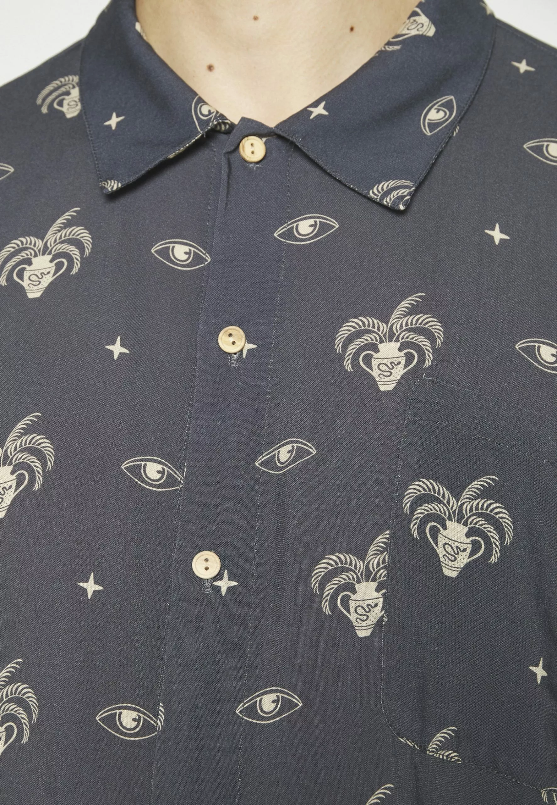 Kaotiko Cleopatra Unisex - Overhemdblouse - Blue 9 Kaotiko Cleopatra Unisex - Overhemdblouse - Blue - Afbeelding 7