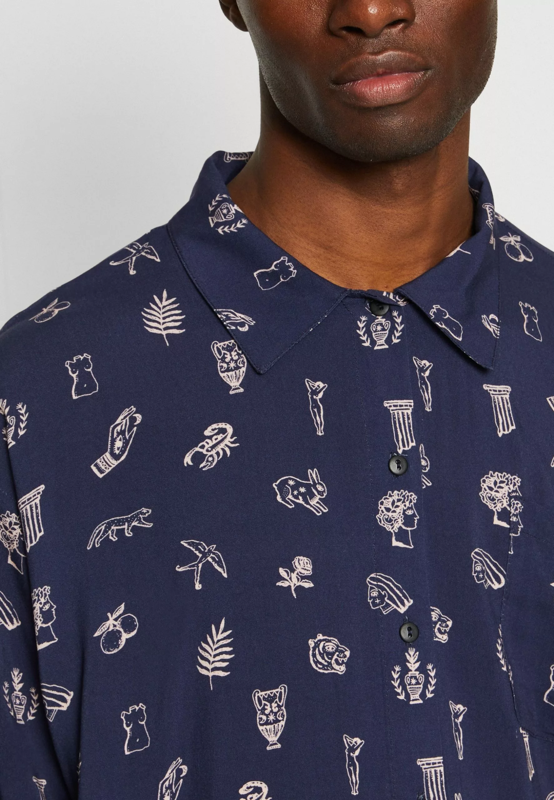 Kaotiko Camisa Atenas Unisex - Overhemdblouse - Navy 8 Kaotiko Camisa Atenas Unisex - Overhemdblouse - Navy - Afbeelding 6