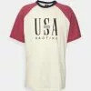 Kaotiko Rang Usa Unisex - T-Shirt Print - Ivory/Burgundy 2 Kaotiko Rang Usa Unisex - T-Shirt Print - Ivory/Burgundy -Kaotiko Winkel c50f50abd01548ae8ccbf60c17bdfaa3