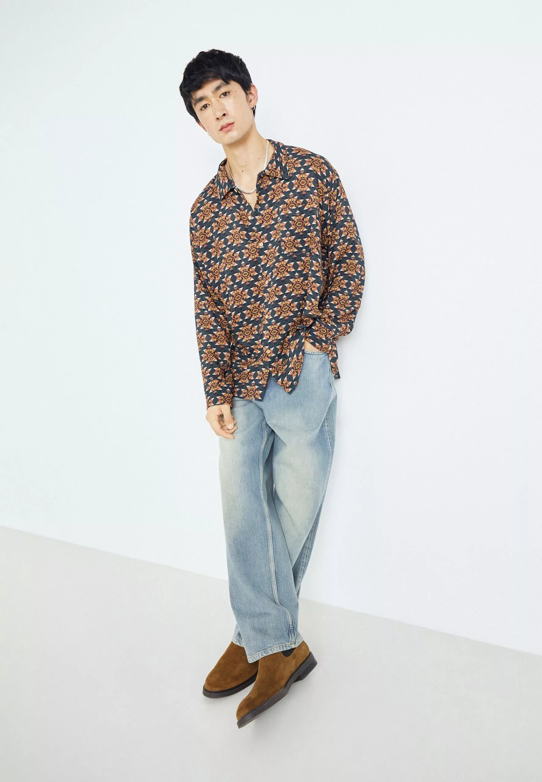 Kaotiko Ethnic Unisex - Overhemdblouse - Jade 4 Kaotiko Ethnic Unisex - Overhemdblouse - Jade - Afbeelding 2