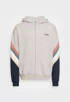 Kaotiko Crem Walker Unisex - Sweater Met Rits - Grey/Burg/Beige -Kaotiko Winkel c7e1d4bd97d7492b86f724b94e362eda