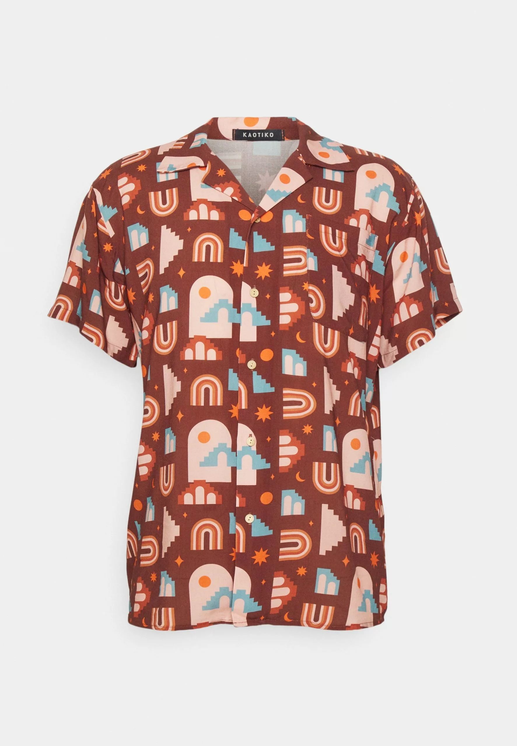 Kaotiko Boho Unisex - Overhemd - Brown 7 Kaotiko Boho Unisex - Overhemd - Brown - Afbeelding 5