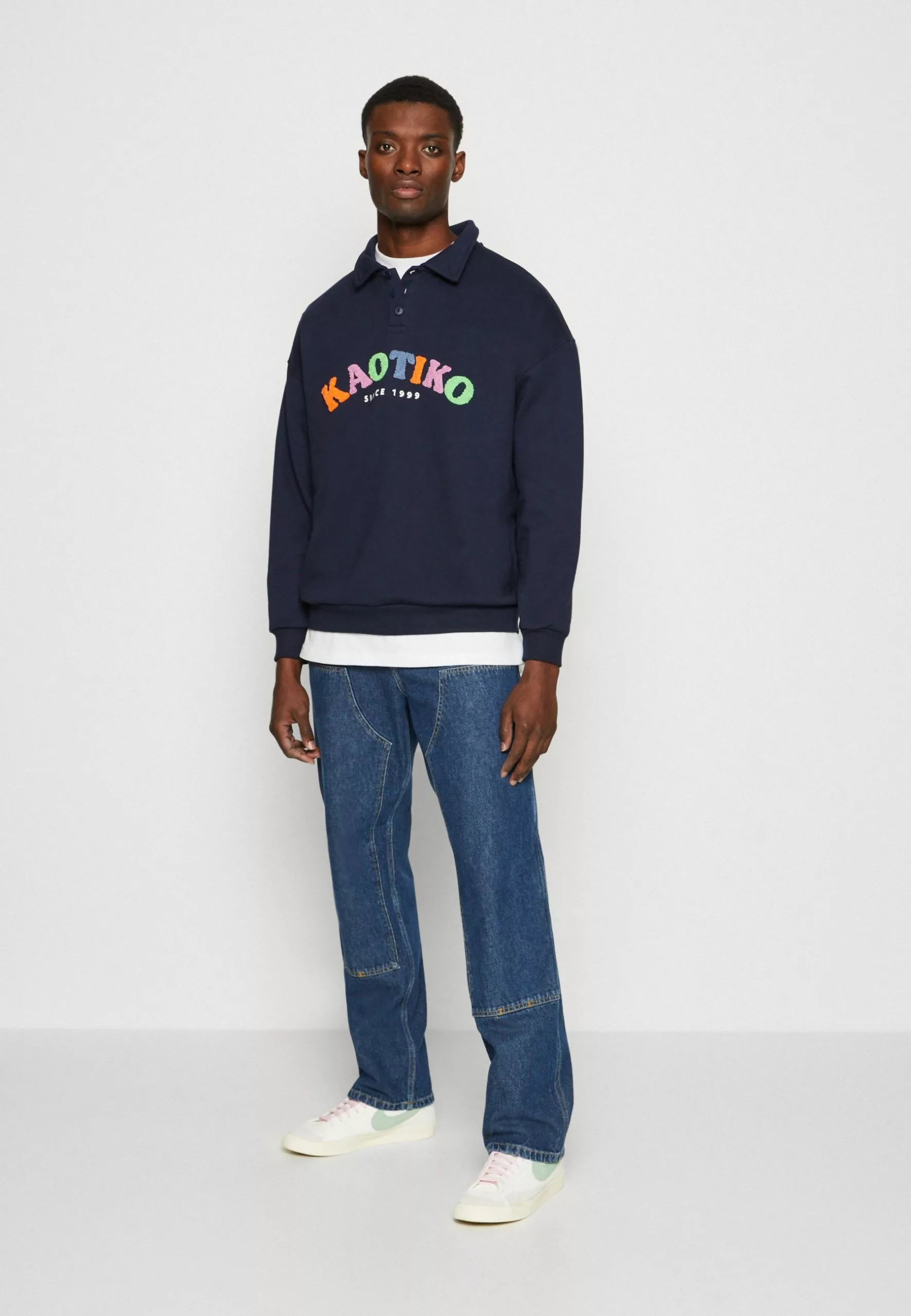 Kaotiko Crew Darel Unisex - Sweater - Navy 4 Kaotiko Crew Darel Unisex - Sweater - Navy - Afbeelding 2