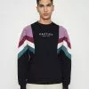 Kaotiko Crew Seattle - Sweater Met Rits - Black/Purple/Dark Burgundy -Kaotiko Winkel d45ec66380164f54b762a007f1303ea6
