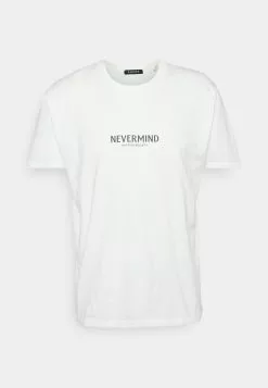Kaotiko Nevermind Unisex - T-Shirt Print - White