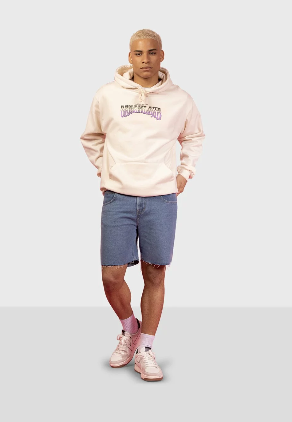 Kaotiko Sud Cap Dreamland - Hoodie - Ivory 4 Kaotiko Sud Cap Dreamland - Hoodie - Ivory - Afbeelding 2