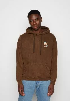 Kaotiko Washed Happy Frog Unisex - Sweater - Brown