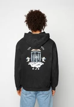 Kaotiko Cap Washed Temple Of Earth - Sweater - Black