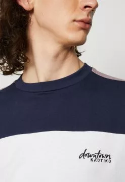 Kaotiko Elmo Unisex - T-Shirt Print - White/Navy/Malva -Kaotiko Winkel ec8c9482096e4a71afafaf053211ff4d