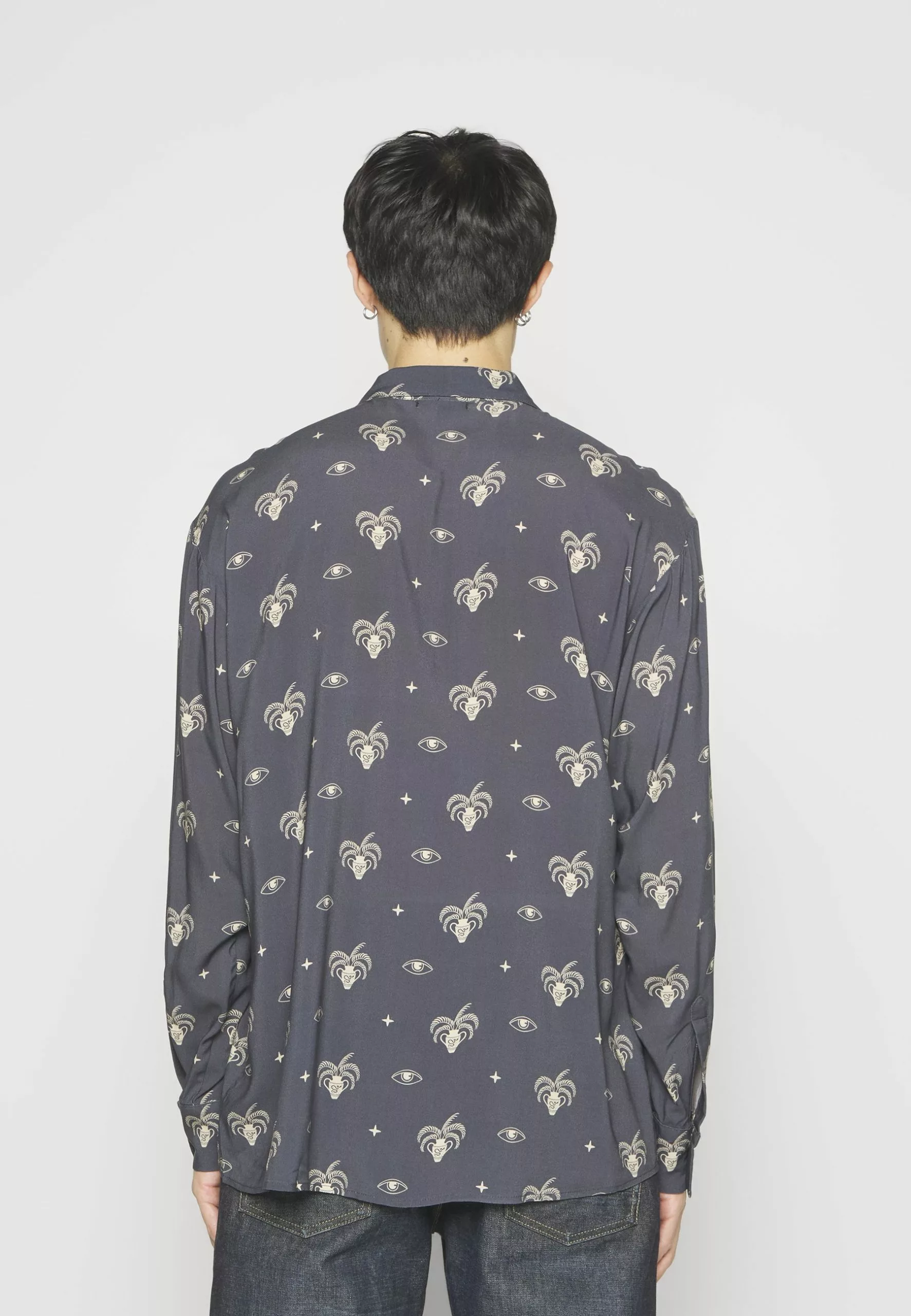 Kaotiko Cleopatra Unisex - Overhemdblouse - Blue 6 Kaotiko Cleopatra Unisex - Overhemdblouse - Blue - Afbeelding 4