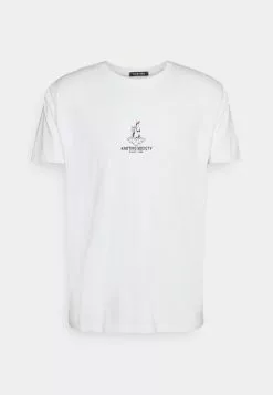 Kaotiko Washed Hand Snake - T-Shirt Print - White