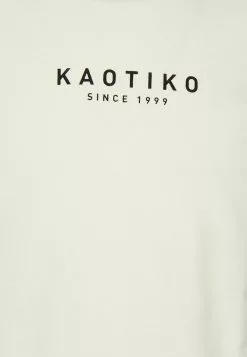 Kaotiko Brayden Unisex - T-Shirt Print - Ivory/Red/Navy/Heura -Kaotiko Winkel f8099a95d3864eca8954b8de40dd316c