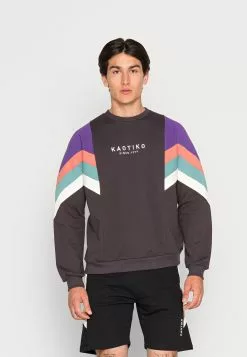 Kaotiko Crew Seattle Unisex - Sweater - Black/Purple/Rouge