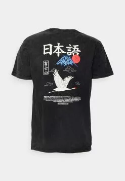 Kaotiko Washed Heron Japan - T-Shirt Print - Regaliz -Kaotiko Winkel f9fdc4b7e77948b0bdbf0cc28ff5e7be