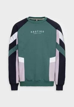Kaotiko Crew Benton Unisex - Sweater - Heura/Navy/Malva