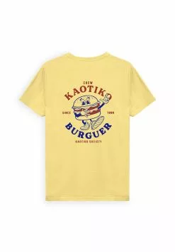 Kaotiko Washed Burguer - T-Shirt Print - Amarillo 17 Kaotiko Washed Burguer - T-Shirt Print - Amarillo -Kaotiko Winkel ff33a3b5675543d48ccad7654082cbc6