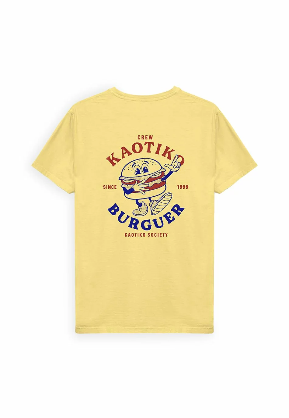 Kaotiko Washed Burguer - T-Shirt Print - Amarillo 10 Kaotiko Washed Burguer - T-Shirt Print - Amarillo - Afbeelding 8